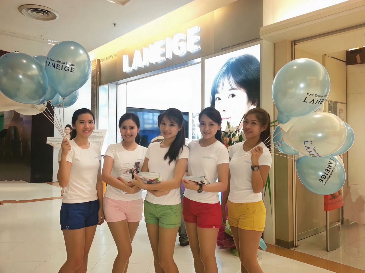 Laneige Retail Shop Opening — Campaign Flyer Girls